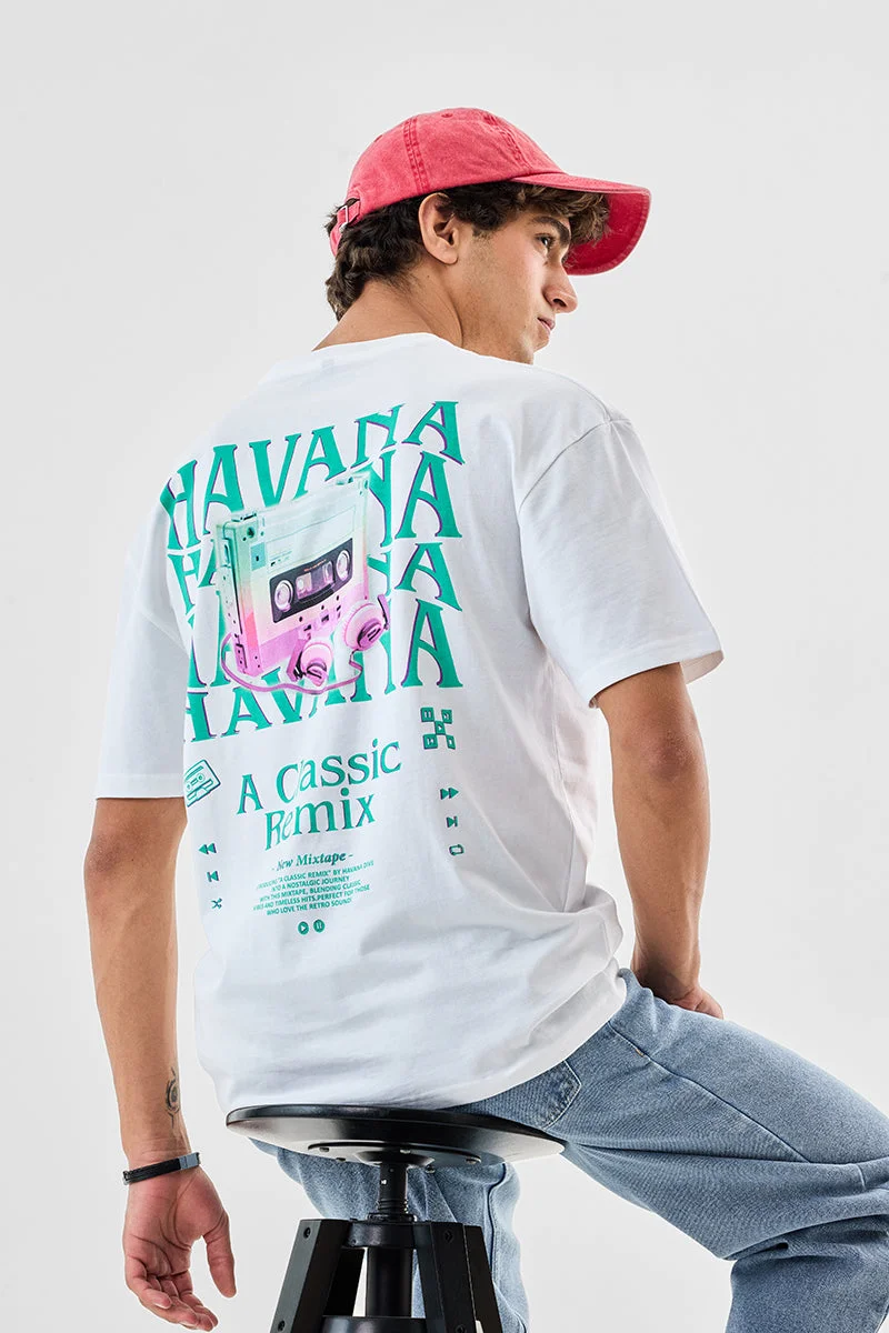 سنيتش Havana Oversized 100% Cotton T-Shirt